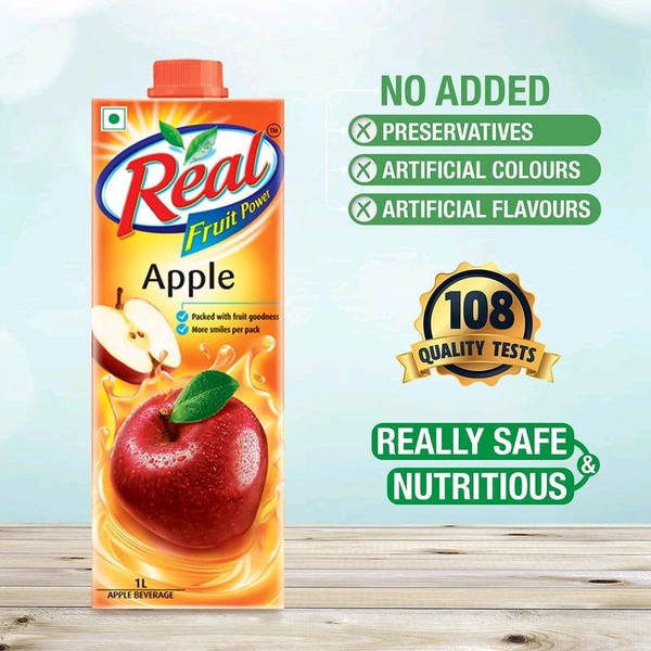 Real. Real Fruit Power Apple Juice - 1 Ltr.