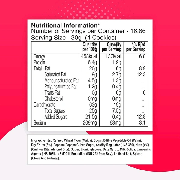 Unibic. Unibic Fruit & Nut - 450 gm.