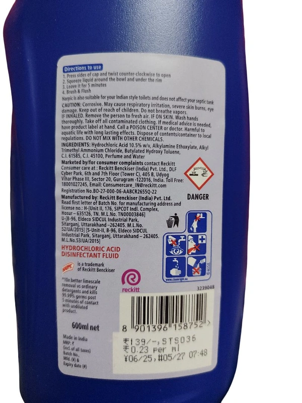 Reckitt. Harpic Toilet Cleaner - 650 ml.