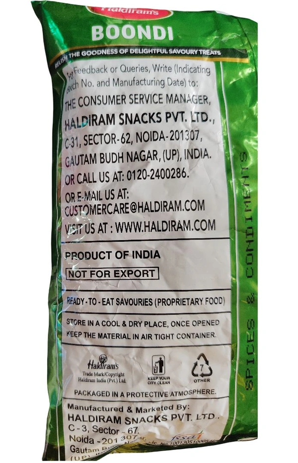 Haldiram's. Haldiram's Raita Boondi - 210 gm.