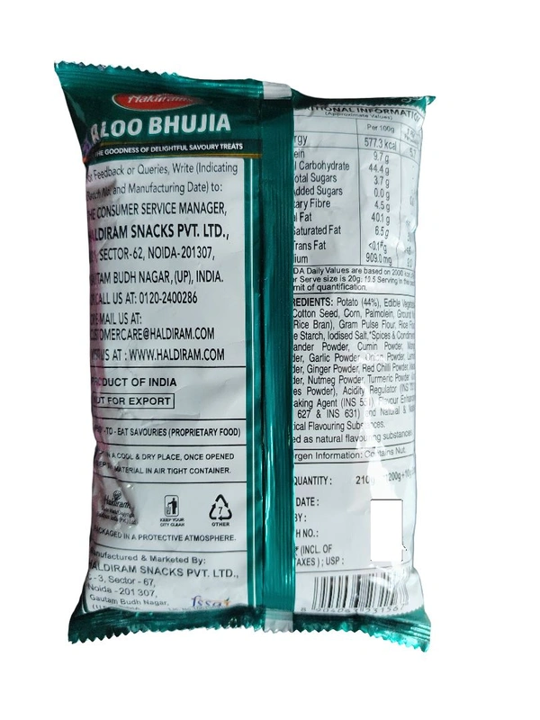 Haldiram's. Haldiram's Aloo Bhujia - 210 gm.