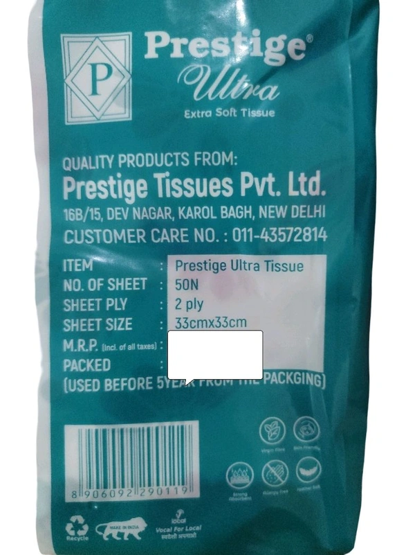 Prestige. Extra Soft Tissue 50 Pulls.