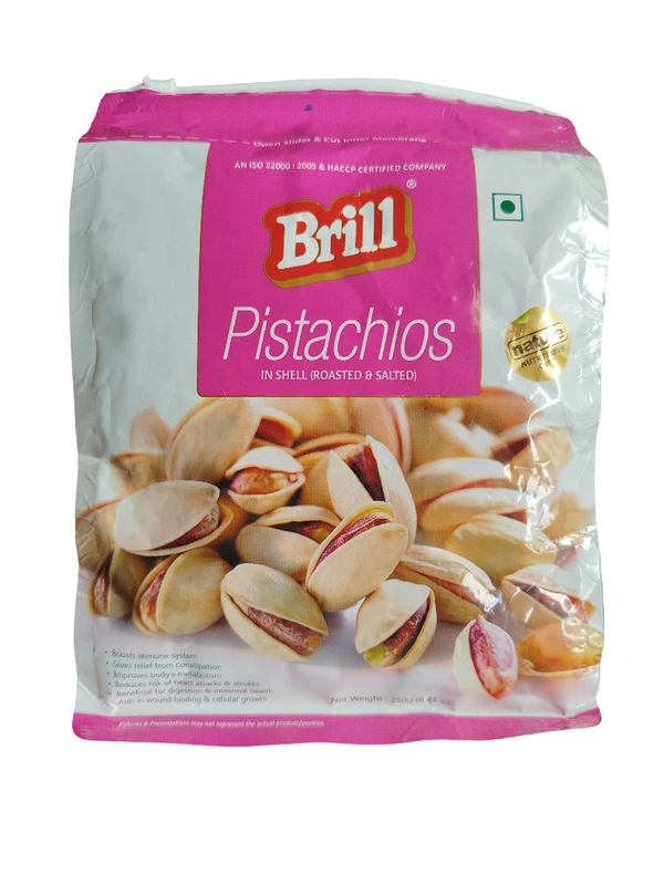 Brill. Pistachios (Pista) Roasted & Salted - 250 gm.