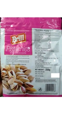 Brill. Pistachios (Pista) Roasted & Salted - 250 gm.