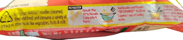 Maggi. Veg Atta Noodles (Maggi) Tangy Tomato 73.5 gm.