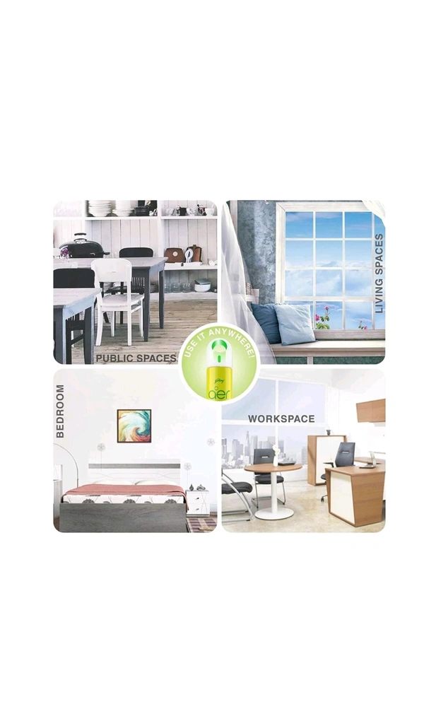 Godrej. Godrej Aer Spray Fresh Lush Green - 220 ml.