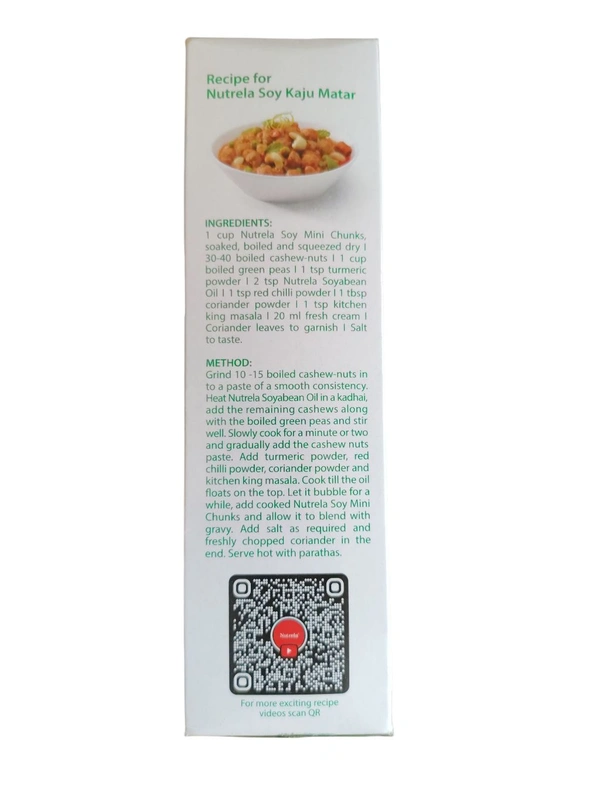 Patanjli Foods Limited. Nutrela Soya Mini Chunks - 200 gm.