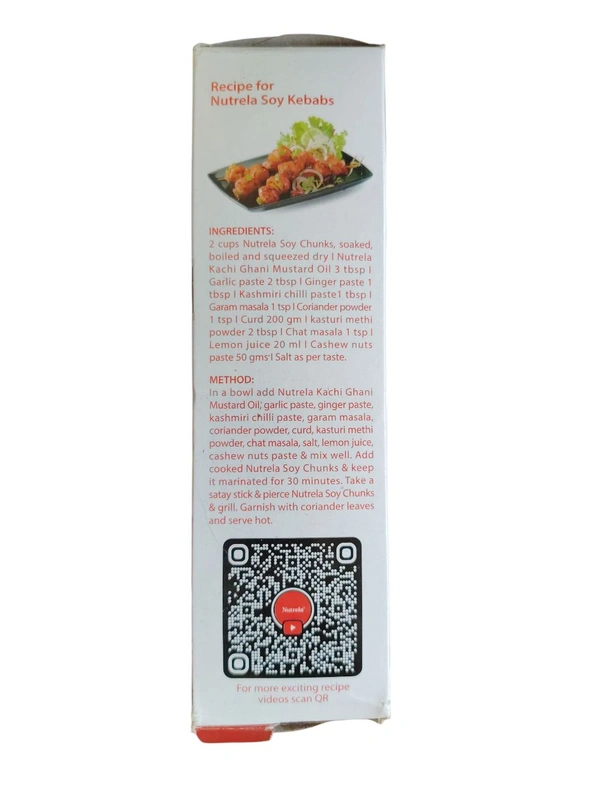 Patanjli Foods Limited. Nutrela Soya Chunks (Big) - 200 gm.