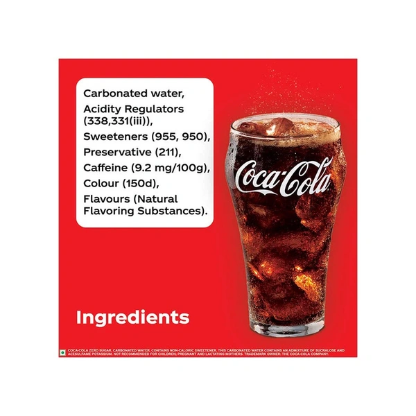 Coca-Cola Zero Sugar Soft Drink - 750 ml