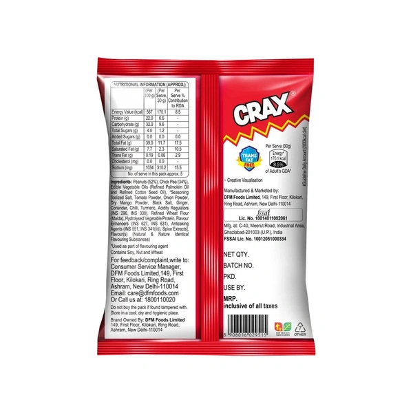 Crax Double Mazza Namkeen Snacks - 160 gm