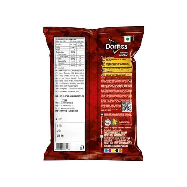 Doritos Cheese Nachos Pack Of 2 - (2*153 Gm) - 306 gm