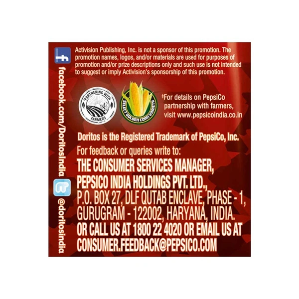 Doritos Cheese Nachos Pack Of 2 - (2*153 Gm) - 306 gm