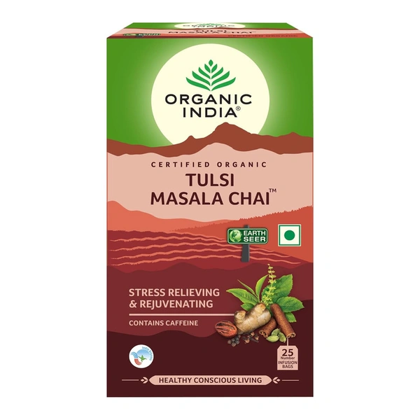 Organic India Tulsi Masala Chai Tea Bags - 25 Units
