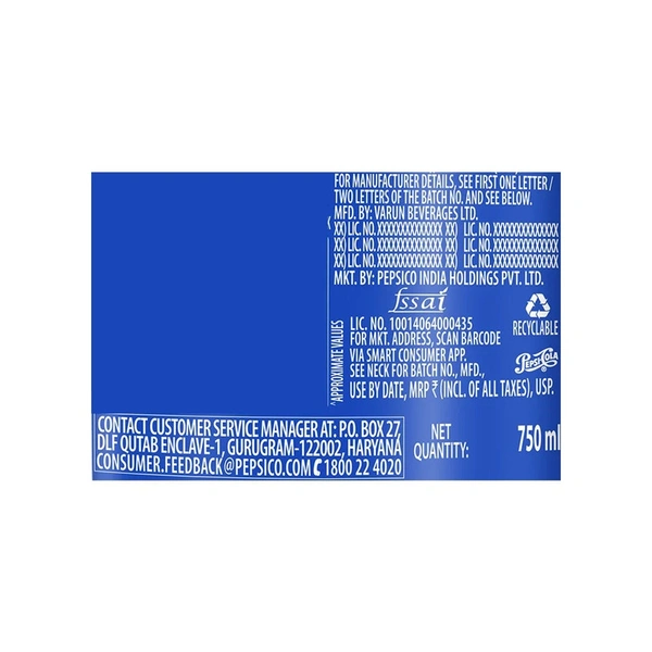 Pepsi Cola Soft Drink Pack Of 2 - (2*750 ml) - 1.5 ltr - 1.5 ltr