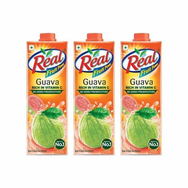 Real Fruit Power Guava Juice Pack Of 3 - (3*1 ltr) - 3 ltr - 3 ltr