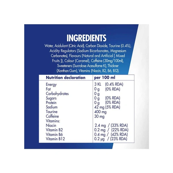 Red Bull Energy Drink (Sugar Free) Pack of 2 - (2*250 ml) - 500 ml - 500 ml