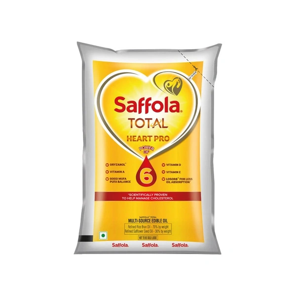 Saffola Total Pro Heart Conscious Edible Oil - 1 ltr