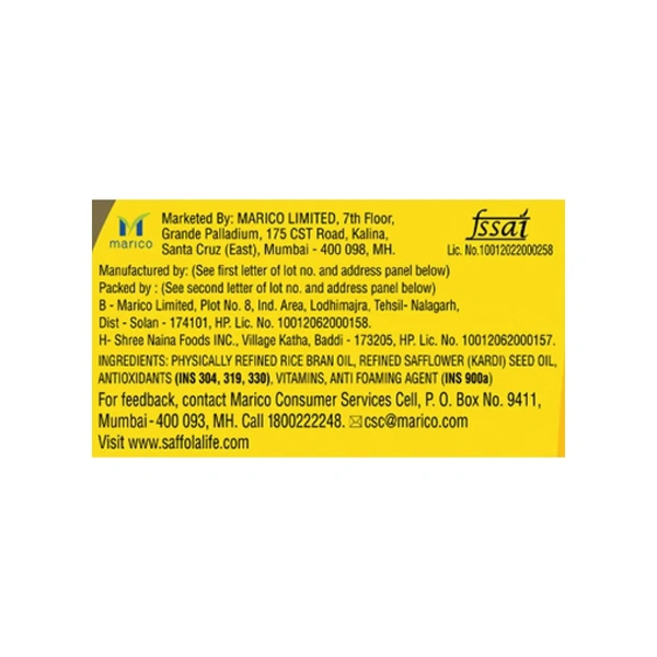 Saffola Total Pro Heart Conscious Edible Oil - 1 ltr