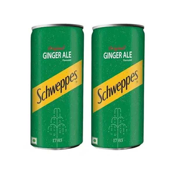 Schweppes Ginger Ale Pack Of 2 - (2*300 ml) - 600 ml - 600 ml