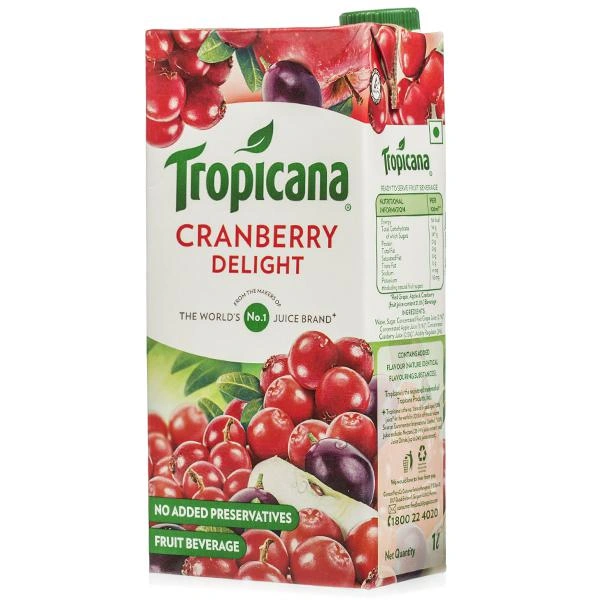 Tropicana Cranberry Delight Juice - 1 ltr