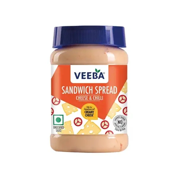 Veeba Cheese & Chilli Sandwich Spread Pack of 2 - (2*250 gm) - 500 gm - 500 gm