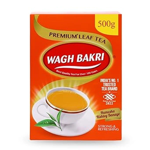 Wagh Bakri Premium Leaf Tea Carton - 500 gm