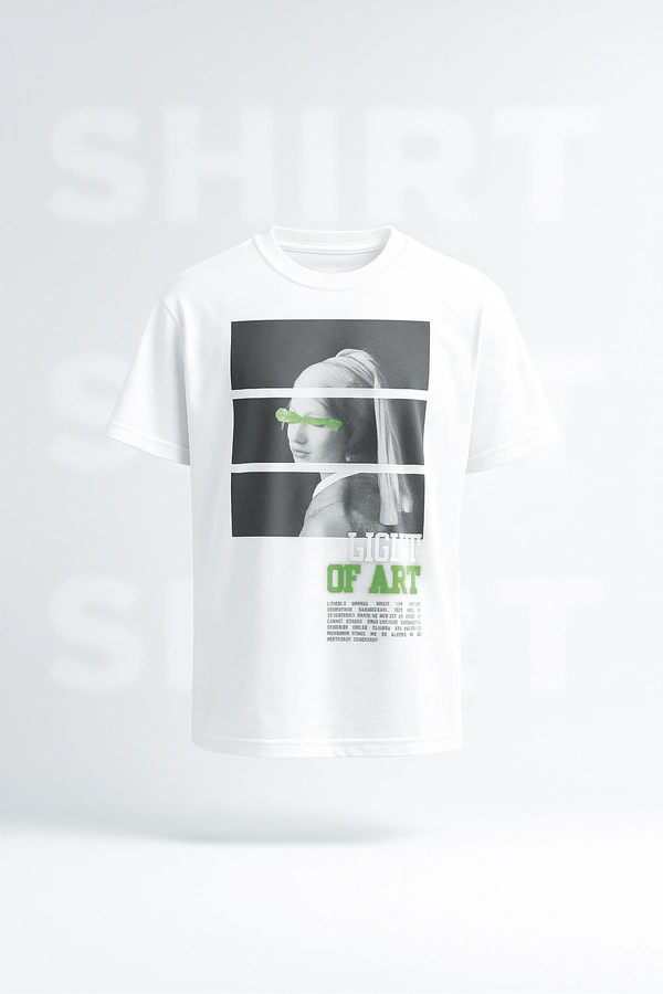 IMAGEPRINTS AESTHETIC WHITE Over-Size TEE. - XL