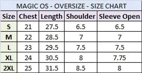 IMAGEPRINTS Oversize T-shirt, Aesthetic Design  - Black, S
