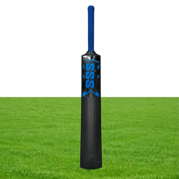 SVS Game Changer Full Size(35X4.5 inch) Heavy Duty Hard Fiber Cricket Bat PVC/Plastic Cricket Bat, Size 8 - Black - 