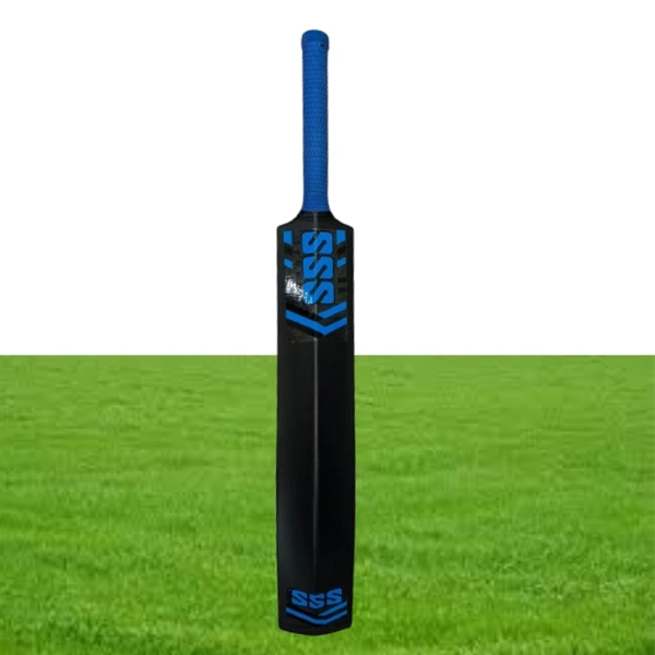 SVS Game Changer Full Size(35X4.5 inch) Heavy Duty Hard Fiber Cricket Bat PVC/Plastic Cricket Bat, Size 8 - Black - 