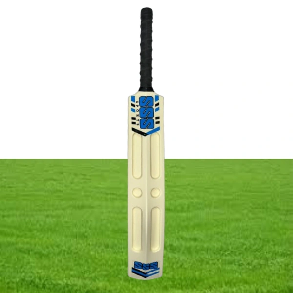 SVS Game Changer Scoop Full Size(35X4.5 inch) Heavy Duty Hard Fiber Cricket Bat PVC/Plastic Cricket Bat For - Sizse 8 - White - 