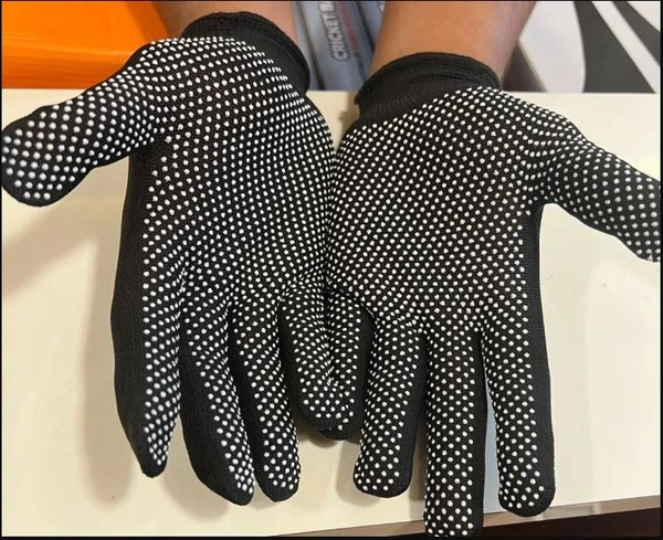 SVS Anti-skip PVC Tennis Batting Gloves  - Free, Black