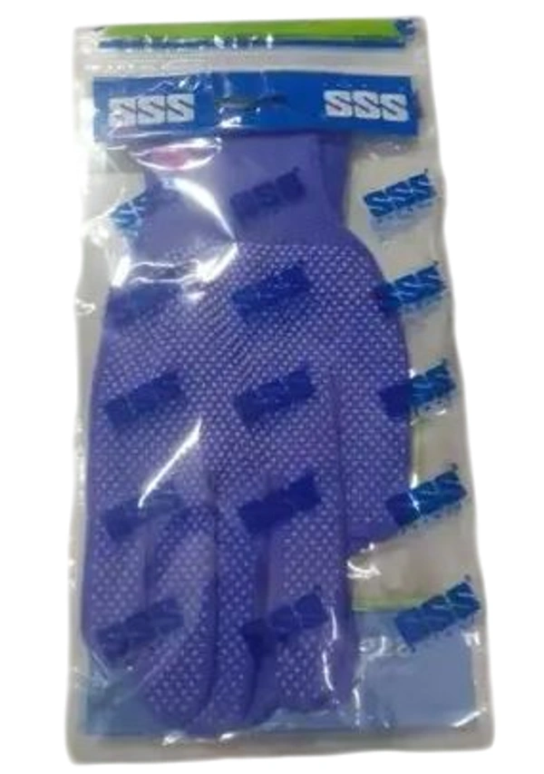 SVS Anti-skip PVC Tennis Batting Gloves  - Free, Blue