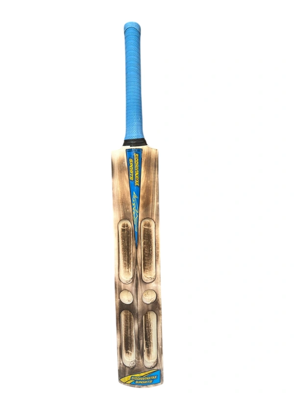 SVS Black Mamba Tennis Kashmir Willow Cricket Bat, Size 8 - Black 