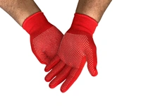 SVS Anti-skip PVC Tennis Batting Gloves  - Free, Red