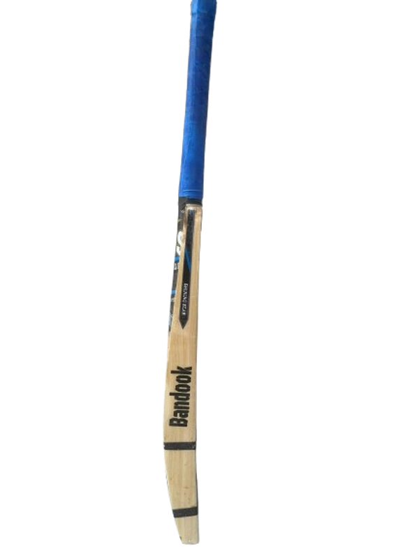SVS Double Blade Laminated Light Weight Hard Tennis (Bandook Edition) Kashmir Willow Cricket Bat - Size 8 - White : Free Tennis Gloves - 