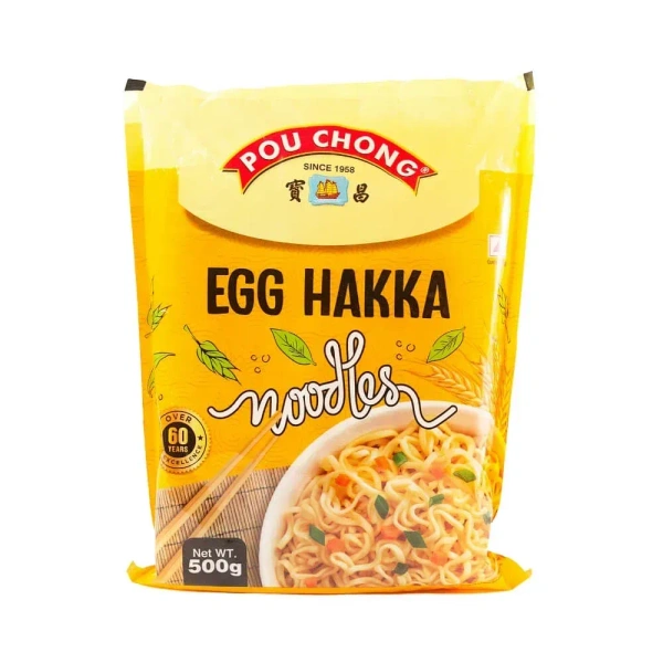 POU CHONG EGG HAKKA NOODLE - 500g - 500g