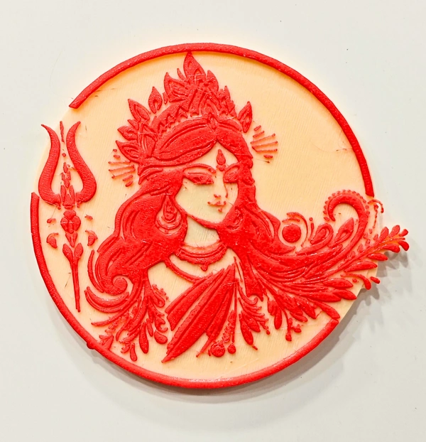 Maa Dugra - Standard, Red