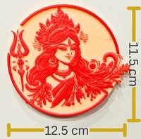 Maa Dugra - Standard, Red