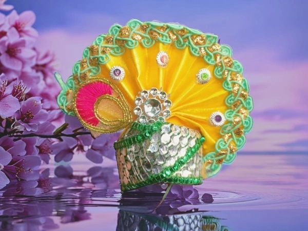 Dashakarma  Gopal Thakur's  Pagdi  - Size - 4, Yellow