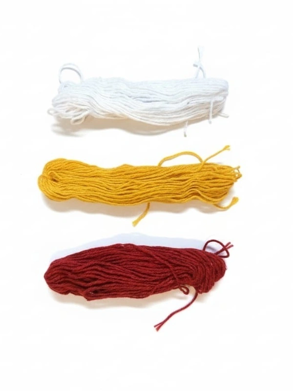 Dashakarma  Suto / Dhaga ( Thread )For Puja  - 1 Bundle, white, Cotton