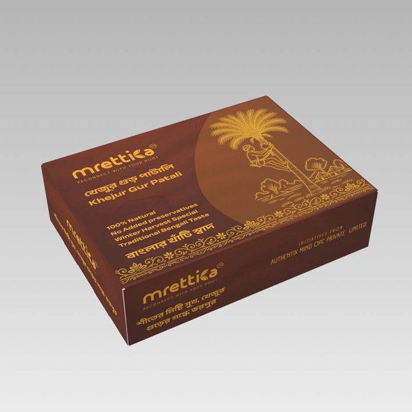 Mrettika Khejur Gur Patali - 1Kg, Solid, 1Kg