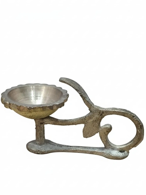 Dashakarma  Karpoor Dani  - H 2 " , L - 3 ", Petol Brass Mix, 200 g