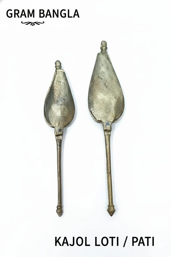 Dashakarma  Kajol Loti / Pati  - Size - L , L -6 ", Petol Brass Mix, 65 g