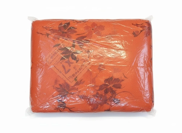 Mrettika  Printed Premium Mashari ( Mosquito Net )  - 5*7, Orange Printed, Selected