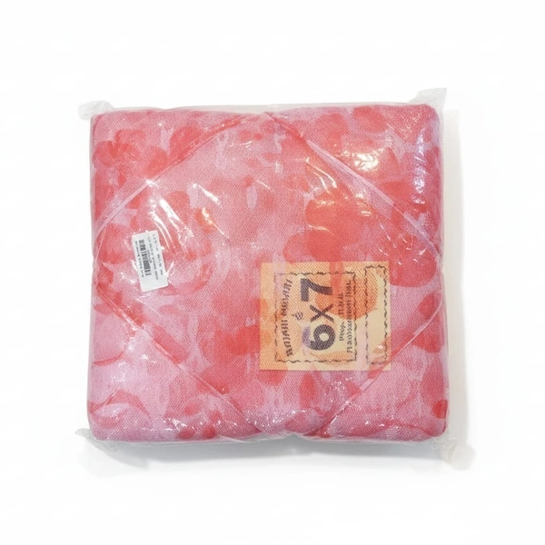 Mrettika  Printed Premium Mashari ( Mosquito Net )  - 6*7, Printed Pink