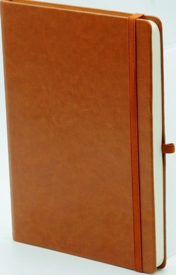 Paper PU Elastic Diary 160 Pages WE5 - Brown