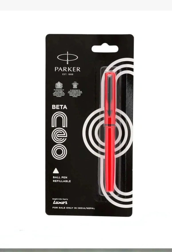 PARKER BETA NEO BALL PEN WITH  COATED CLIP  - Red