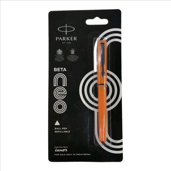 PARKER BETA NEO BALL PEN WITH  COATED CLIP  - Web Orange