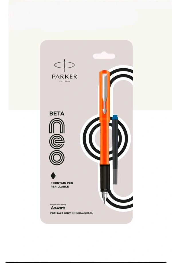 PARKER   BETA NEO FOUNTAIN PEN WITH COATED CLIP - Web Orange